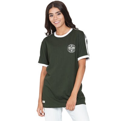 Ireland Originals Stripes Unisex T Shirt- Forest Green